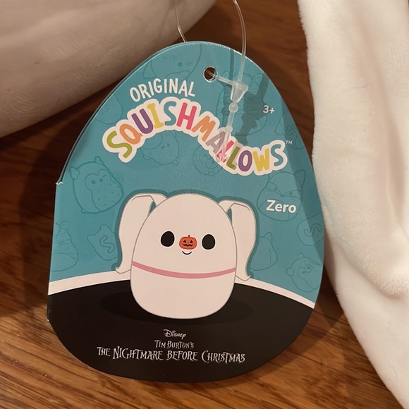 NWT SQUISHMALLOWS 8” ‘Nightmare Before Christmas’ Zero - Picture 2 of 5
